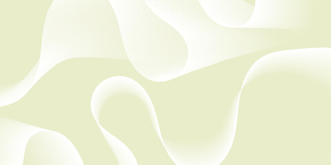 Elegant abstract swirl with calm green and white gradient. suit for banner web, brochure, presentation