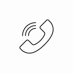 incoming phone call icon sign vector