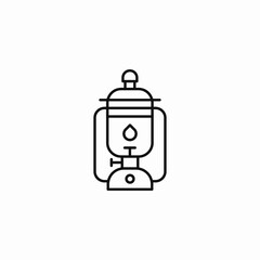 old oil lantern icon sign vector