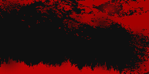 Grunge texture effect background. Distressed rough dark abstract textured. Black isolated on red. Graphic design element vintage style decoration concept grunge vector red black modern