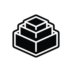 stackable design glyph icon vector illustration