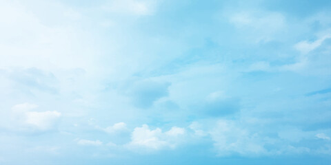 Blue sky and clouds with natural daylight panorama air background white image surface abstract design sunny fresh weather background