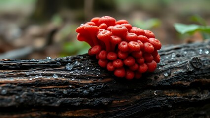Vivid Mushrooms Amidst the Wild