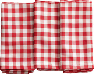 red and white checkered tablecloth