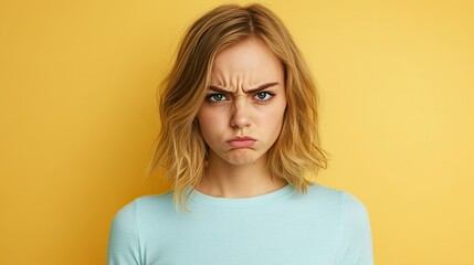 Displeased Young Woman