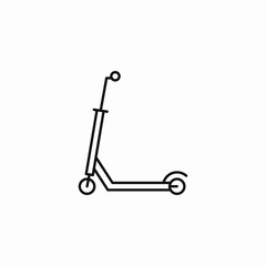 two wheel scooter icon sign vector