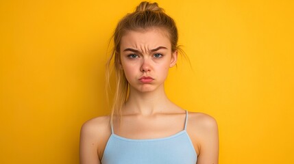 Displeased Young Woman