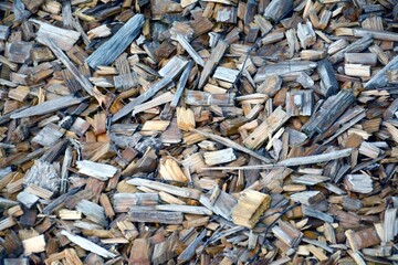 pieces of wood on the ground