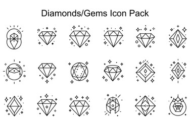 Diamonds/Gems Icon Pack