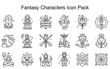 Fantasy Characters Icon Pack