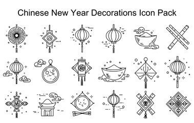 Chinese New Year Decorations Icon Pack