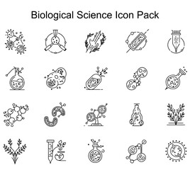 Biological Science Icon Pack
