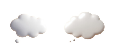 Thought bubbles, thinking, idea, message, communication, chat, dialog, talk, cartoon, cloud