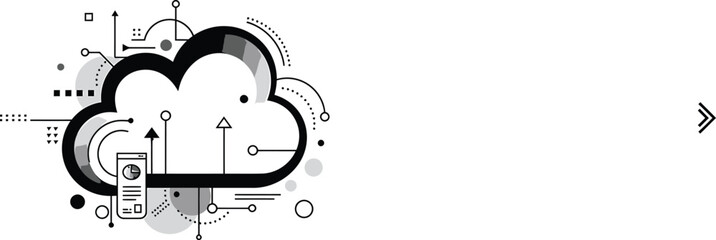 Minimalist Cloud Computing Vector