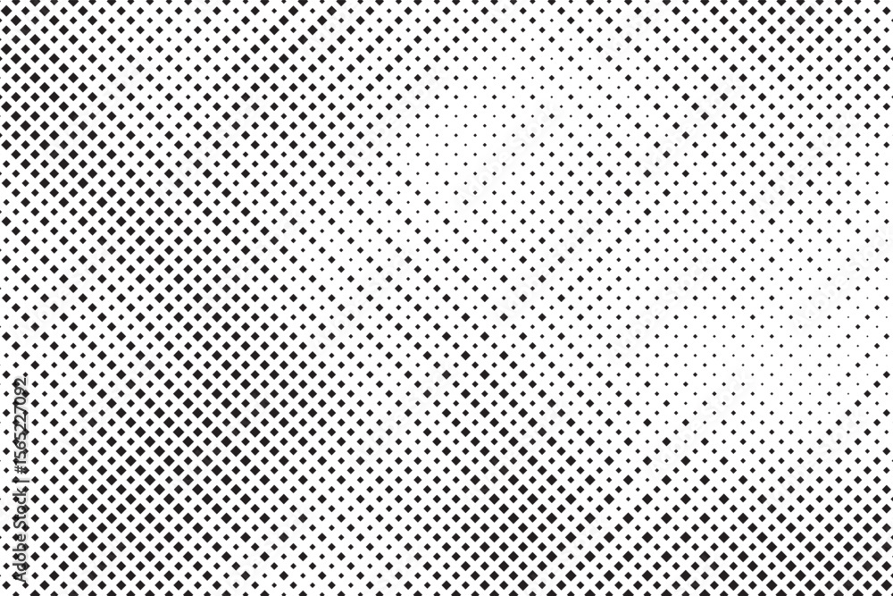 Aufkleber Abstract background with square dots. Halftone geometric background. Halftone retro 80s pattern. Minimal style retro dynamic