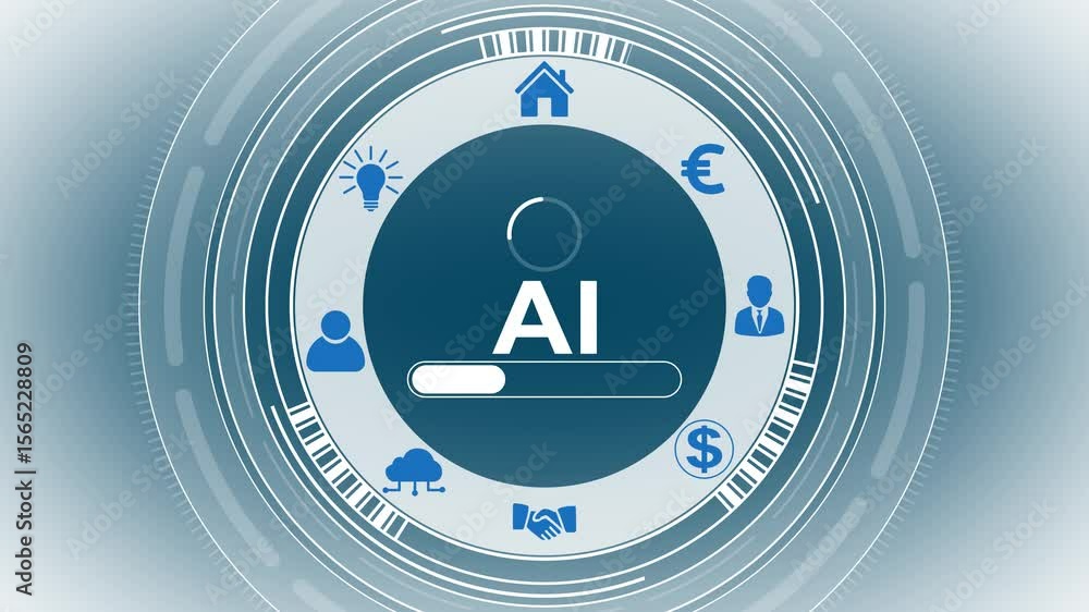 Aufkleber training custom ai on black background. concept of developing new artificial intelligence agent.
