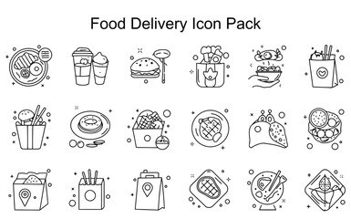 Food Delivery Icon Pack