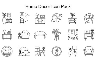 Fototapeta premium Home Decor Icon Pack