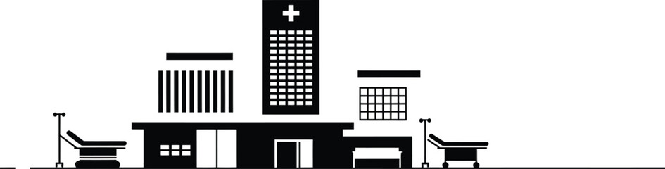 Minimalist Hospital Vector Design