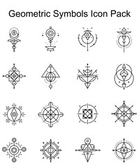 Geometric Symbols Icon Pack