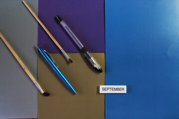 Concept of training and education. September - back to school