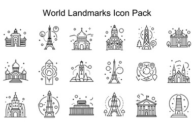 World Landmarks Icon Pack