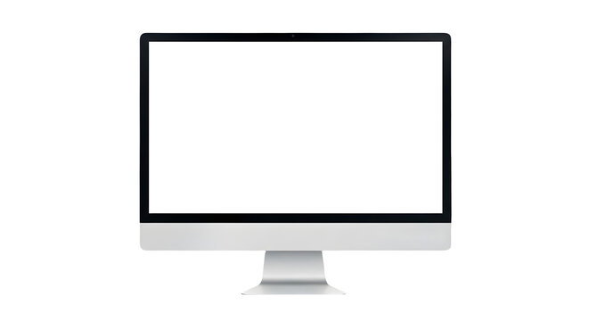 lcd monitor isolated on white background ,png