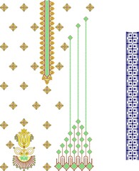 Mughal Flower Motif | Botanical ethnic motif | Indian Motif | Pattern
