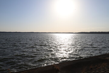 sunset over the sea