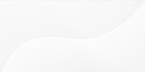 Abstract Black smooth wave on a white background. Dynamic sound wave. Design element. Vector illustration.