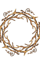 frame with floral elements