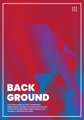Abstract gradient background vector. Minimalist cover template gradient color. Ideal design for social media, cover, banner, flyer, music, ads.