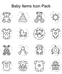 Baby Items Icon Pack