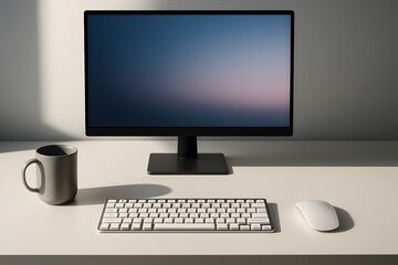 Fototapeta premium Digital Modern Desk Setup