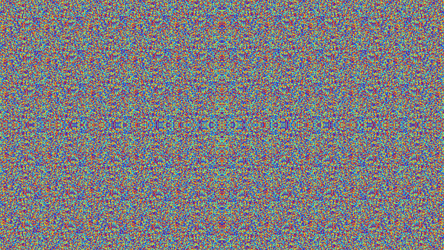 Colorful abstract noisy pixel pattern, great for optical illusion or hidden image concepts