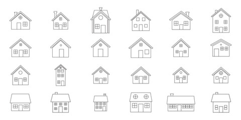 House  icon set 