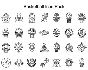 Obraz premium Basketball Icon Pack