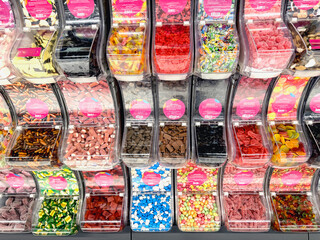 Various sweets. Mix your own candy concept