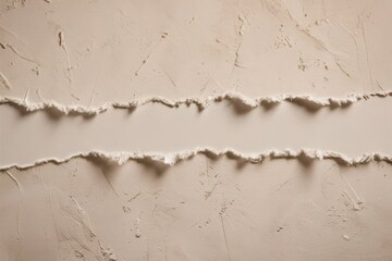 Obraz premium Torn paper on textured beige background