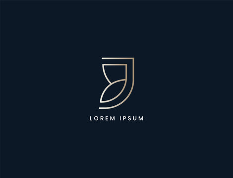 jb letter minimalist line style logo design, bj typography for corporate business, jb initials