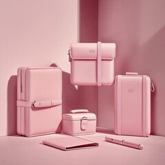 Elegant Pink Office Accessories for Stylish Workspace Aesthetic and Organization