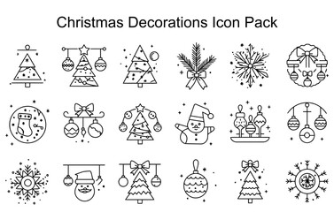 Christmas Decorations Icon Pack