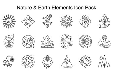 Nature & Earth Elements Icon Pack