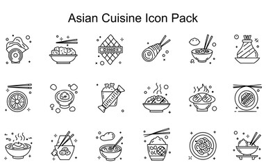 Asian Cuisine Icon Pack