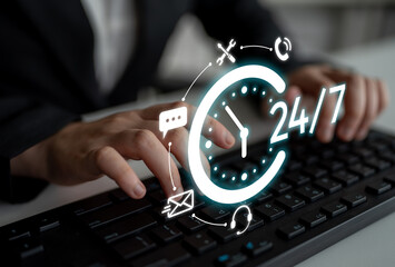 24-hour customer support via help desk, live chat, and online services ensures technical assistance...