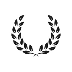 laurel vector logo design, icon, laurel symbol that can be edited according to your wishes