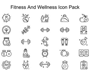 Fitness and Wellness Icon Pack