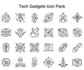 Fototapeta premium Tech Gadgets Icon Pack
