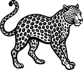 Leopard vector silhouette