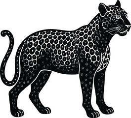 Leopard vector silhouette